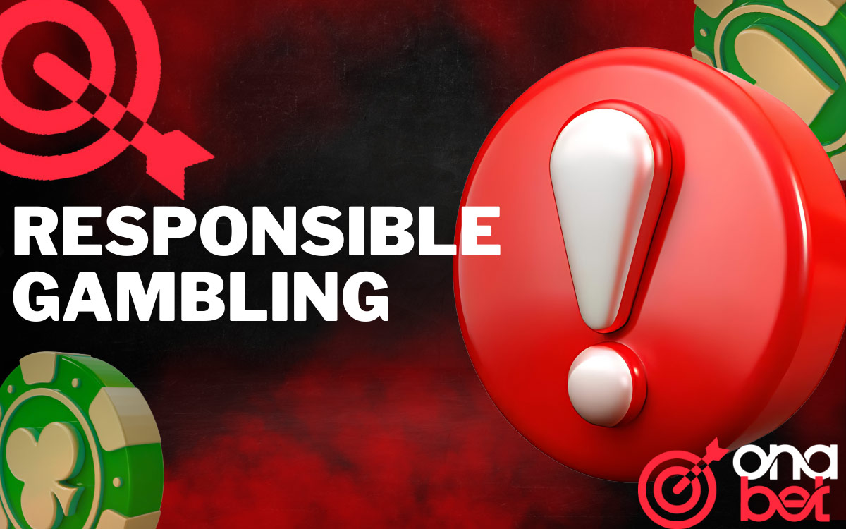 Onabet offers the Responsible Gaming service