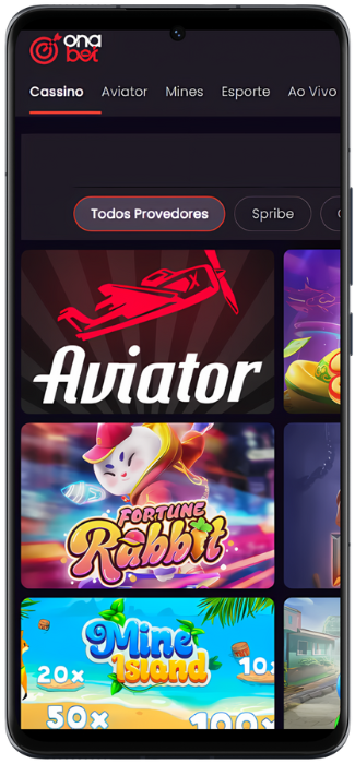 Onabet captura de pantalla de los juegos de casino